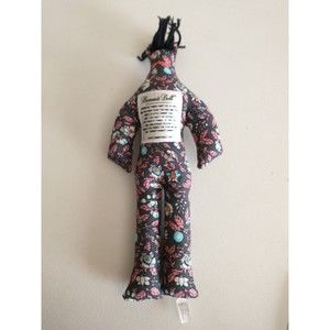 Dammit Doll 14" Stress Reliever Novelty Gift Idea Floral Hippie Retro Fabric